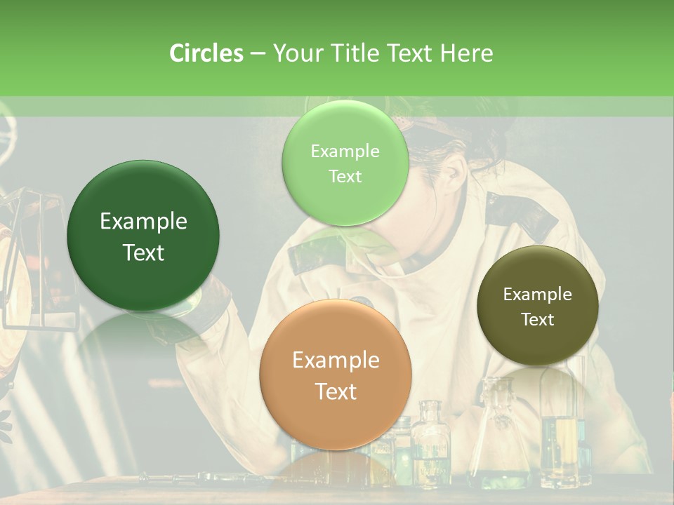 Blouse Pose Vaccin PowerPoint Template