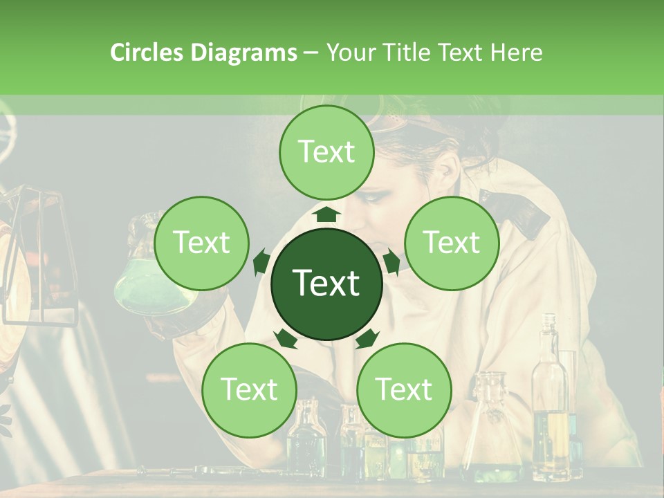 Blouse Pose Vaccin PowerPoint Template