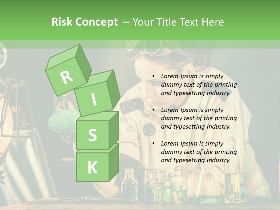 Blouse Pose Vaccin PowerPoint Template