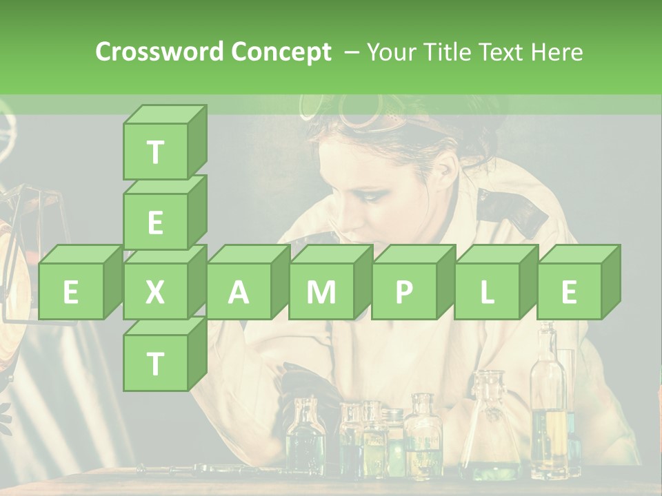 Blouse Pose Vaccin PowerPoint Template