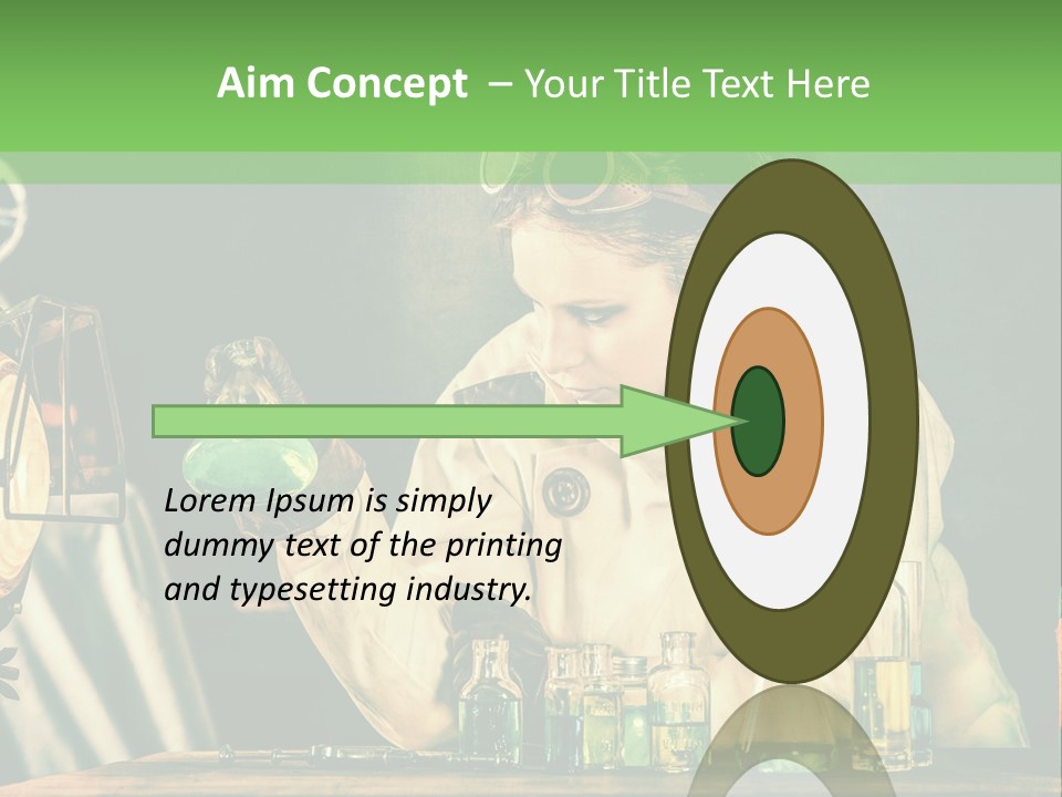 Blouse Pose Vaccin PowerPoint Template