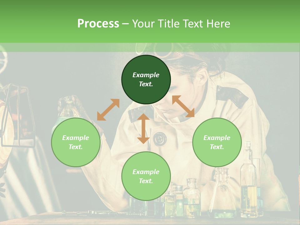 Blouse Pose Vaccin PowerPoint Template