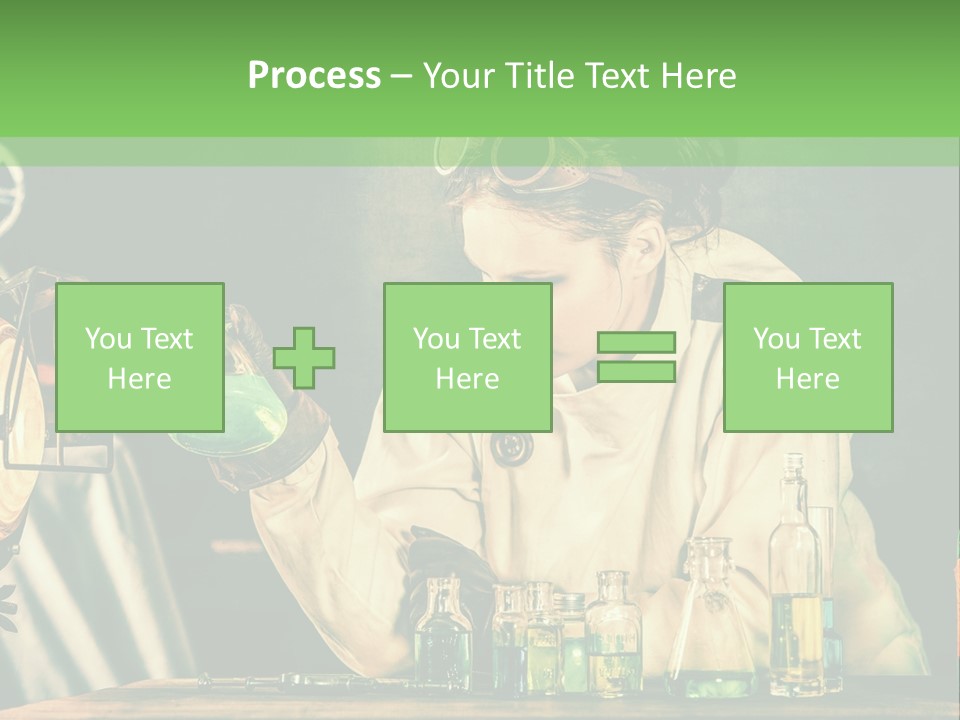 Blouse Pose Vaccin PowerPoint Template