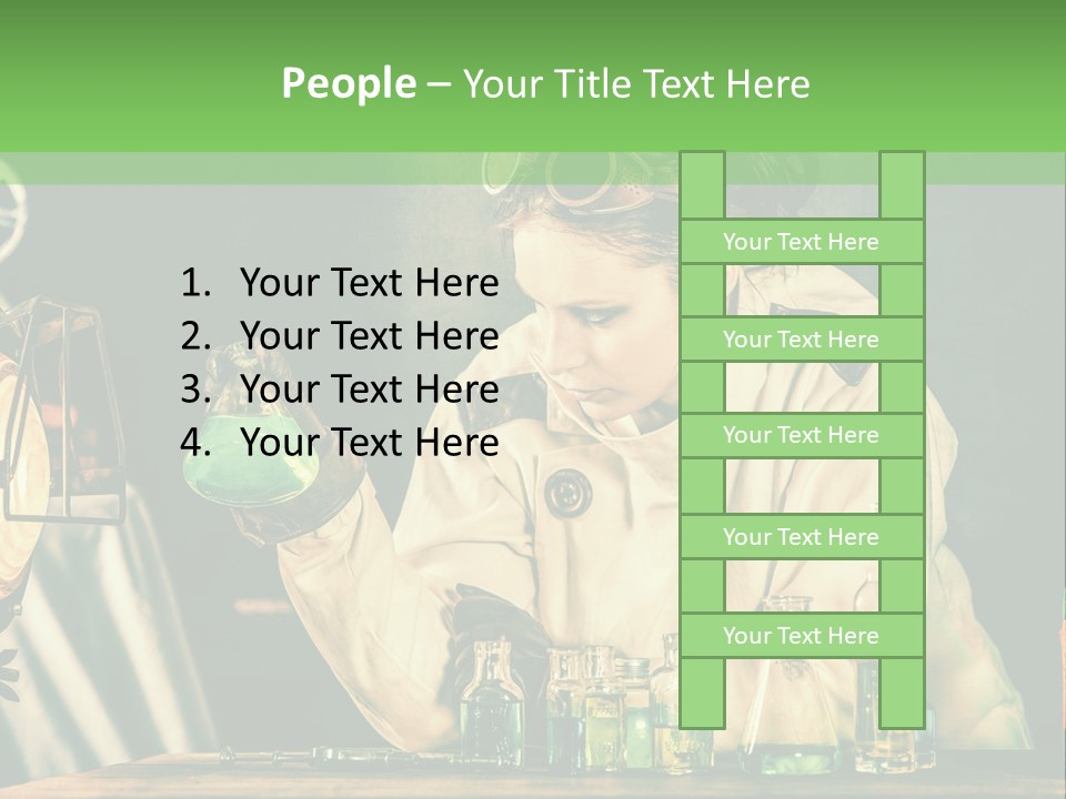 Blouse Pose Vaccin PowerPoint Template