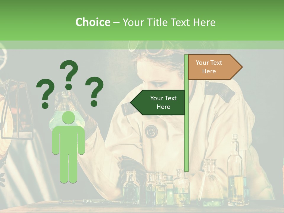 Blouse Pose Vaccin PowerPoint Template