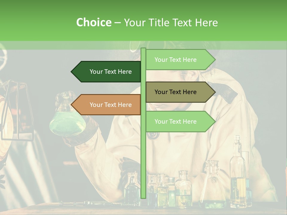 Blouse Pose Vaccin PowerPoint Template