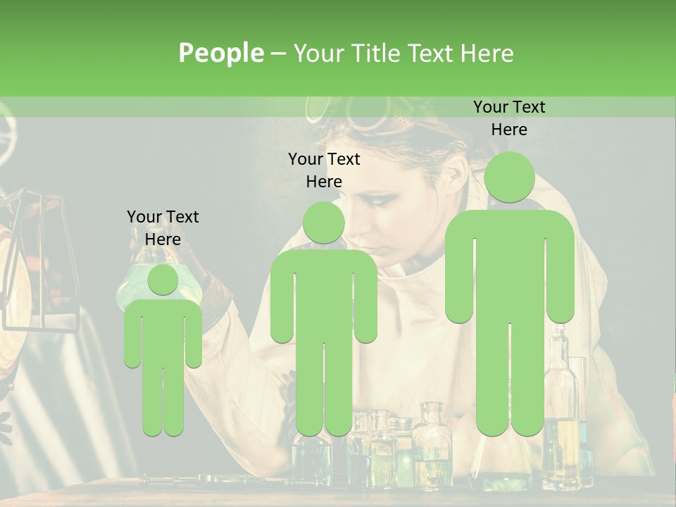 Blouse Pose Vaccin PowerPoint Template