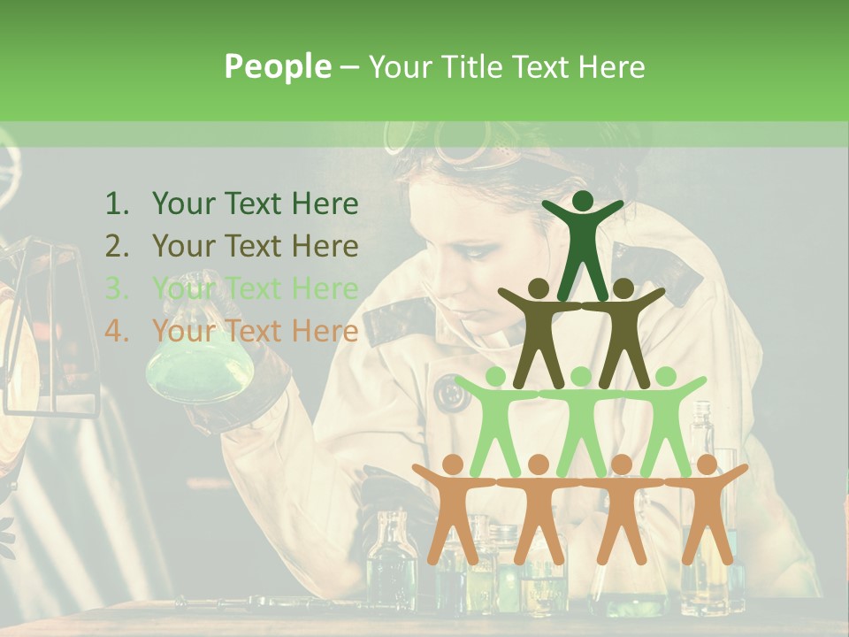 Blouse Pose Vaccin PowerPoint Template