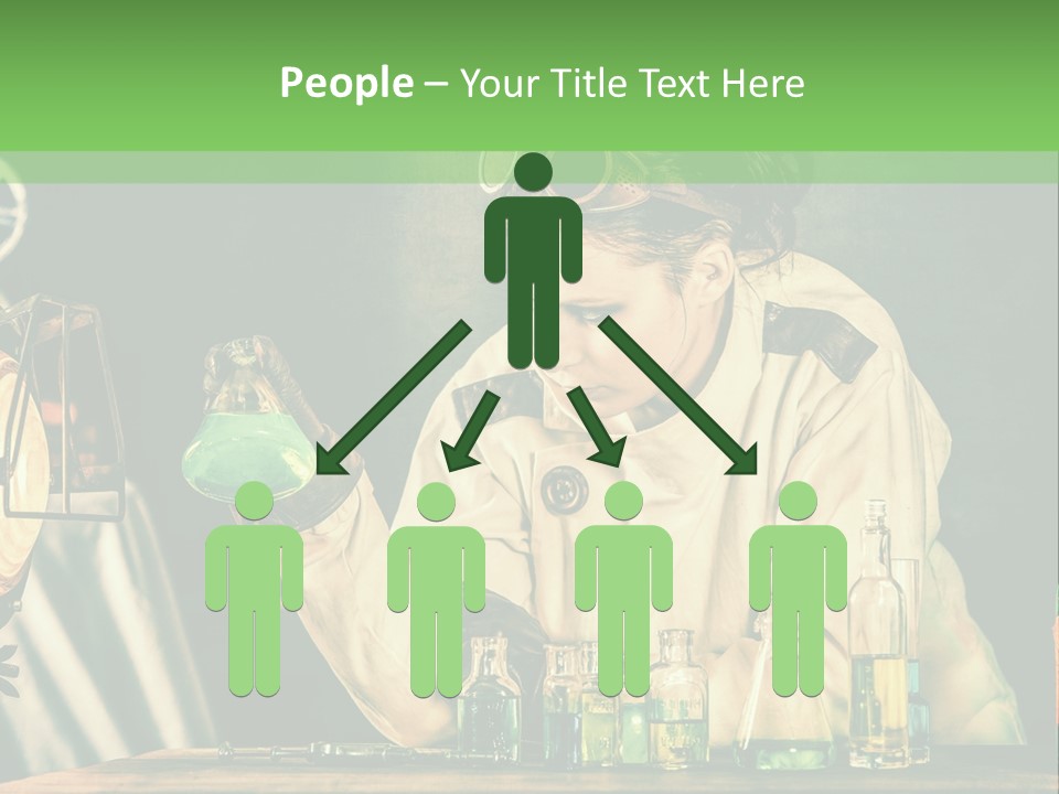 Blouse Pose Vaccin PowerPoint Template