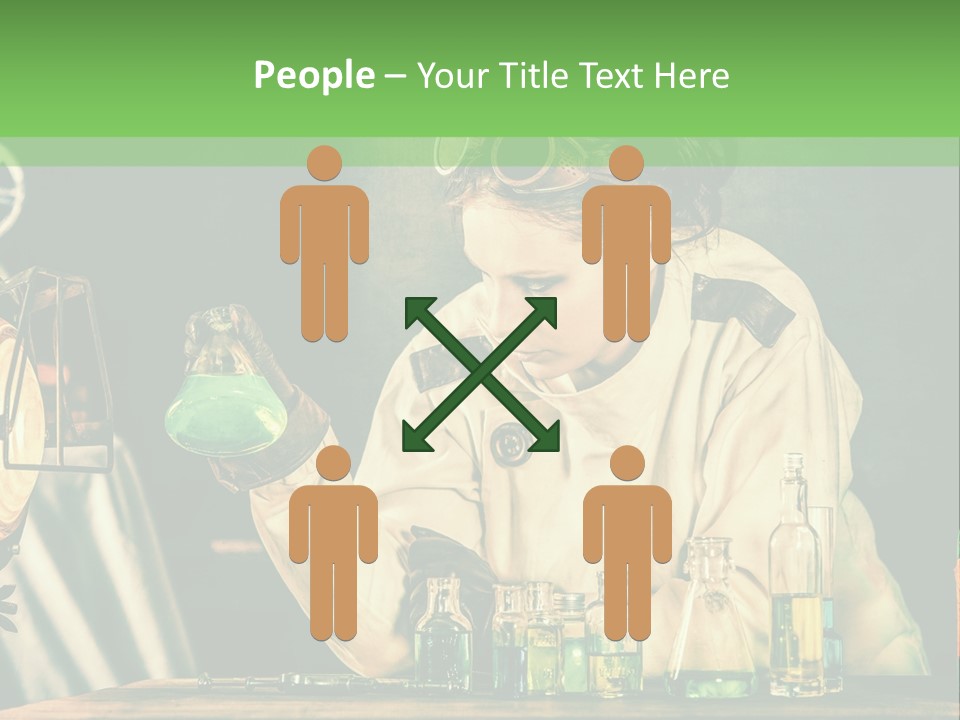 Blouse Pose Vaccin PowerPoint Template