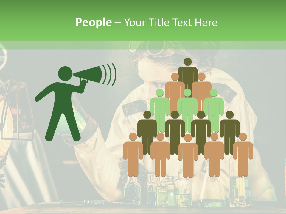 Blouse Pose Vaccin PowerPoint Template