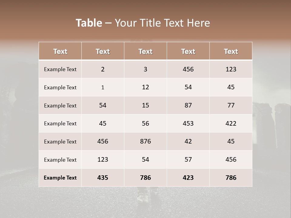 Water Bottle Buildings Earthquake PowerPoint Template