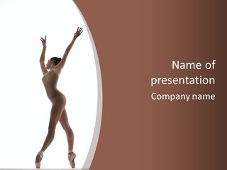 Woman Exercising Pose PowerPoint Template