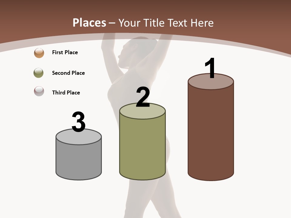 Woman Exercising Pose PowerPoint Template