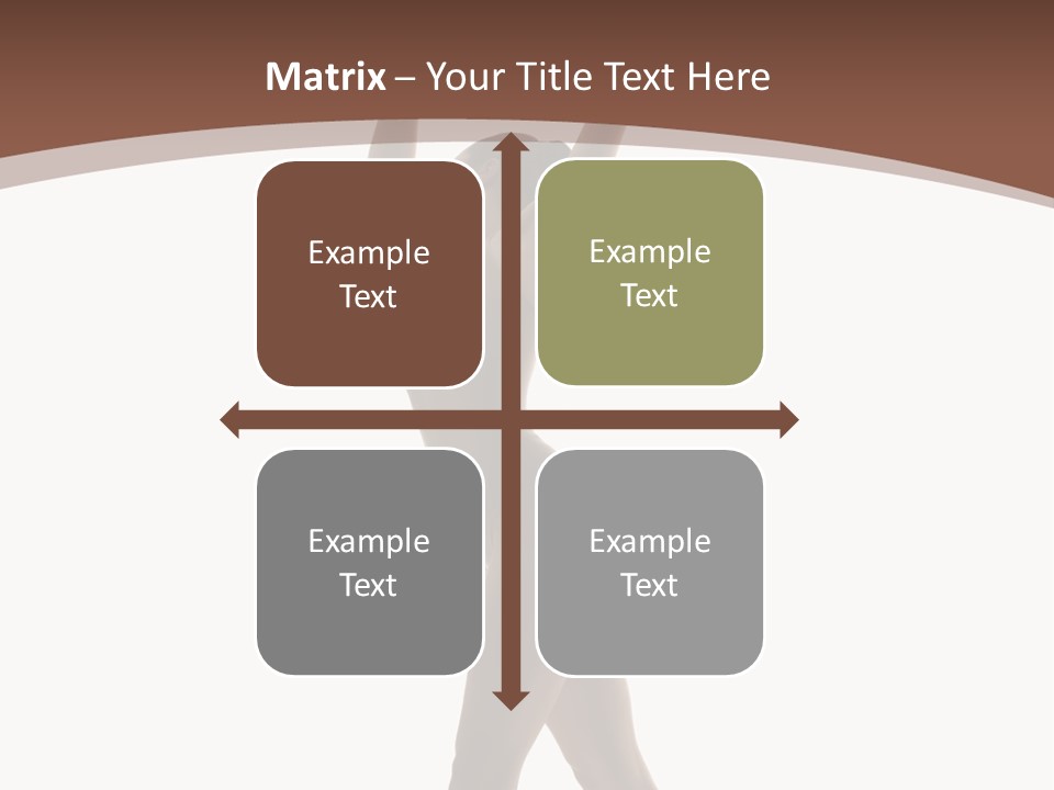 Woman Exercising Pose PowerPoint Template