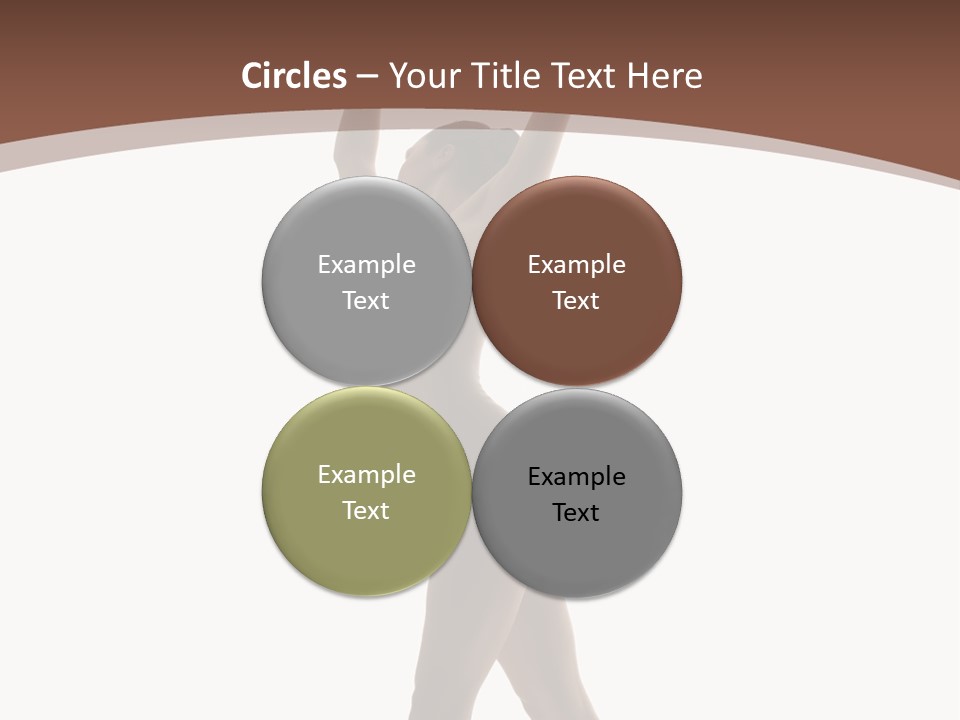 Woman Exercising Pose PowerPoint Template