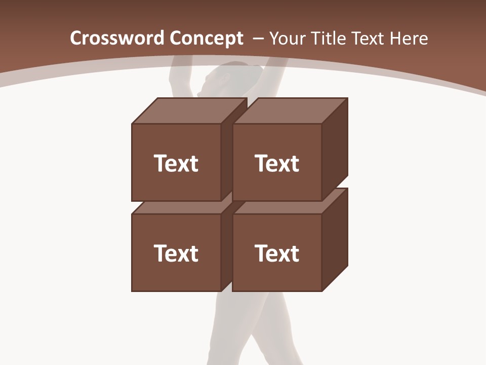 Woman Exercising Pose PowerPoint Template