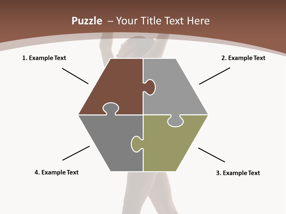 Woman Exercising Pose PowerPoint Template