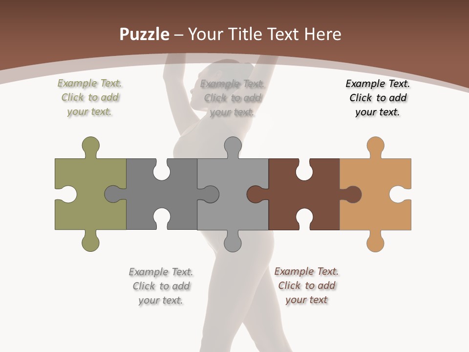 Woman Exercising Pose PowerPoint Template