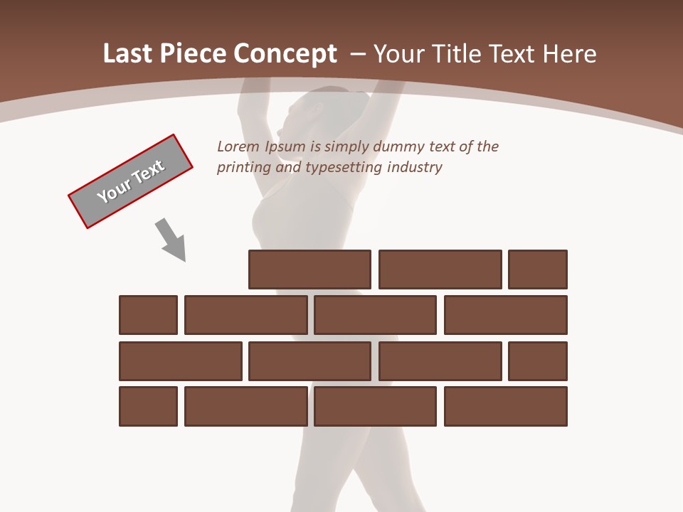 Woman Exercising Pose PowerPoint Template