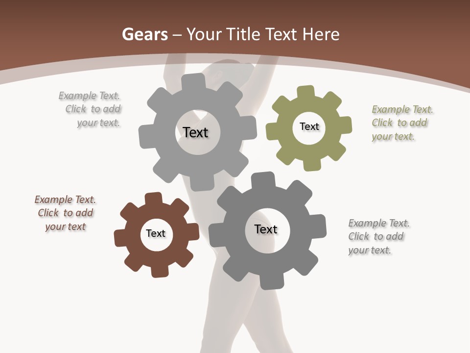 Woman Exercising Pose PowerPoint Template