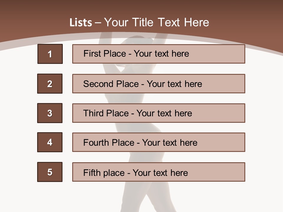 Woman Exercising Pose PowerPoint Template