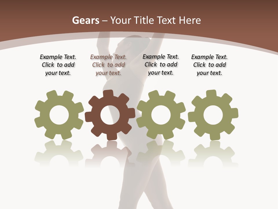 Woman Exercising Pose PowerPoint Template