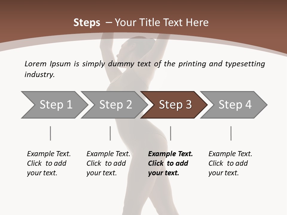 Woman Exercising Pose PowerPoint Template