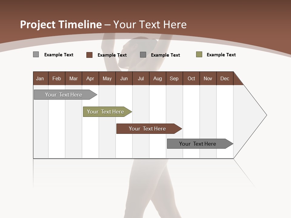 Woman Exercising Pose PowerPoint Template