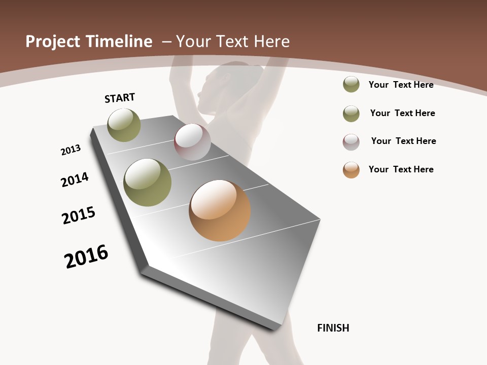 Woman Exercising Pose PowerPoint Template