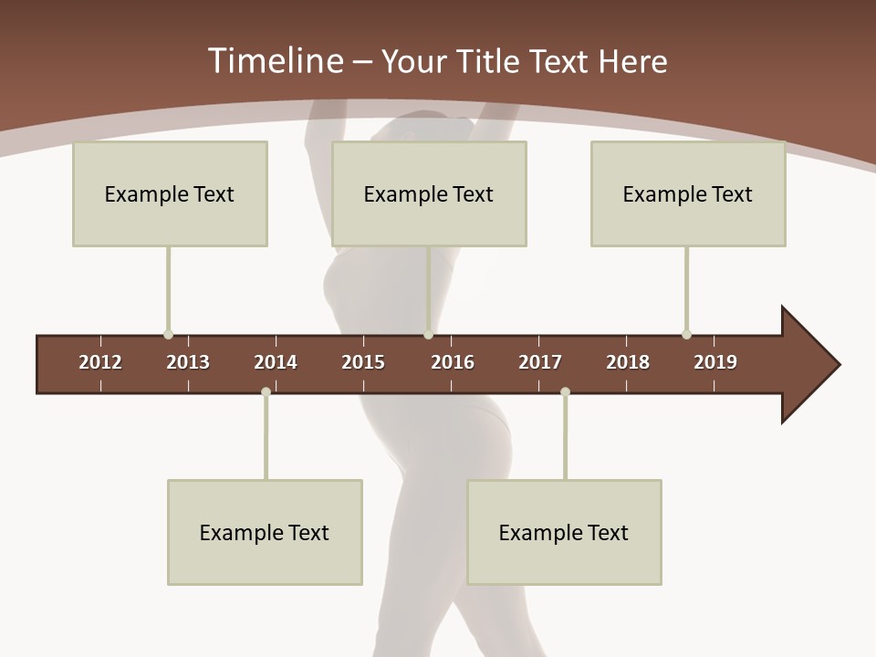 Woman Exercising Pose PowerPoint Template