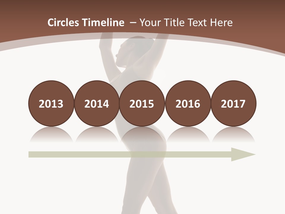 Woman Exercising Pose PowerPoint Template