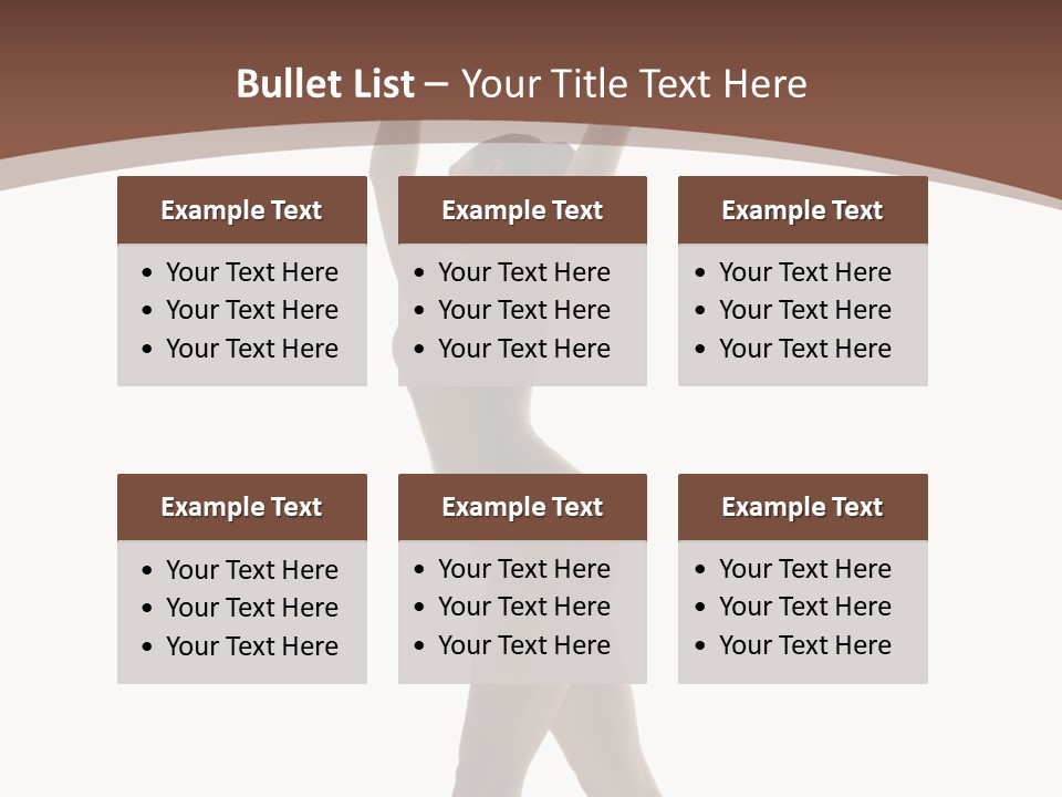 Woman Exercising Pose PowerPoint Template