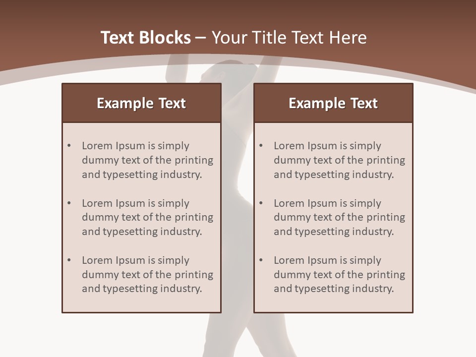 Woman Exercising Pose PowerPoint Template