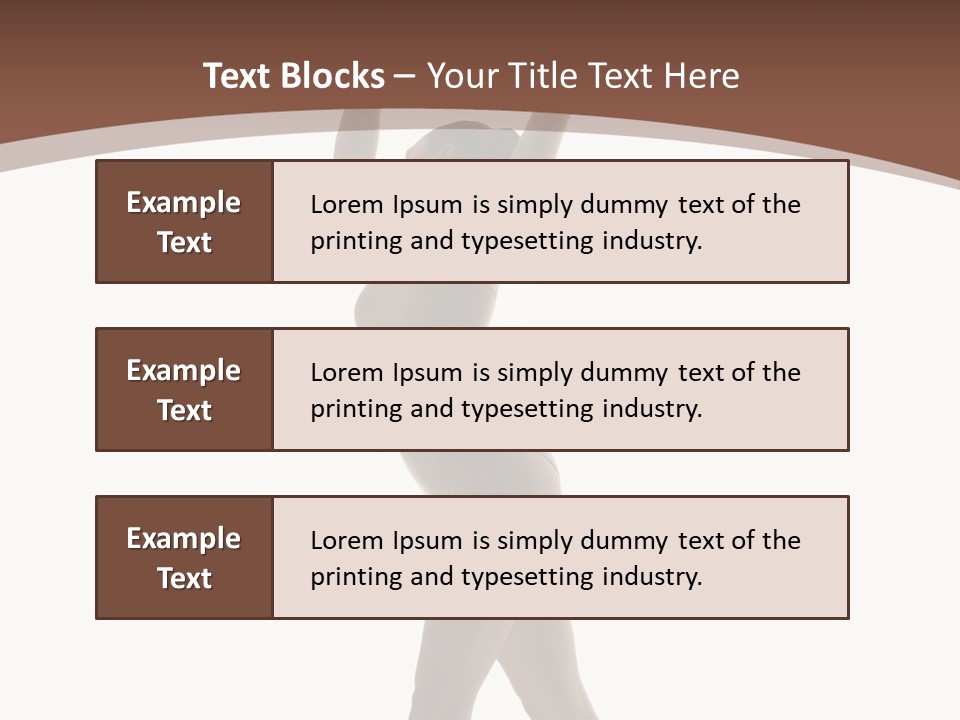 Woman Exercising Pose PowerPoint Template