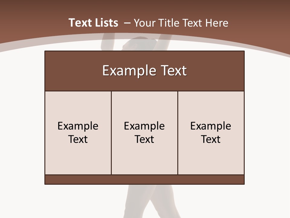 Woman Exercising Pose PowerPoint Template