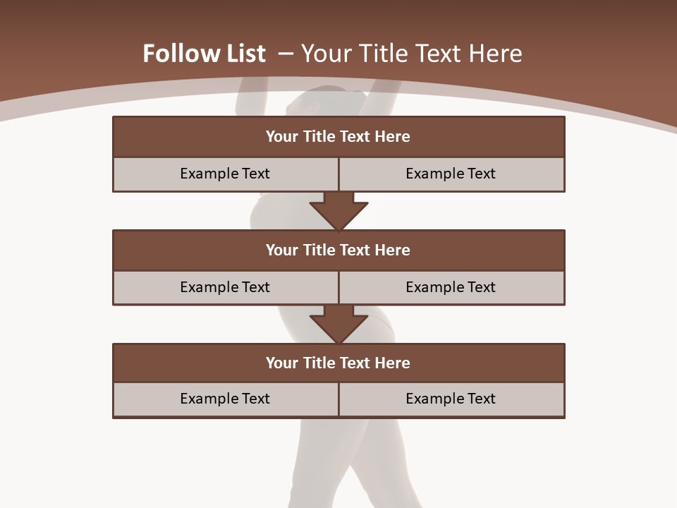 Woman Exercising Pose PowerPoint Template
