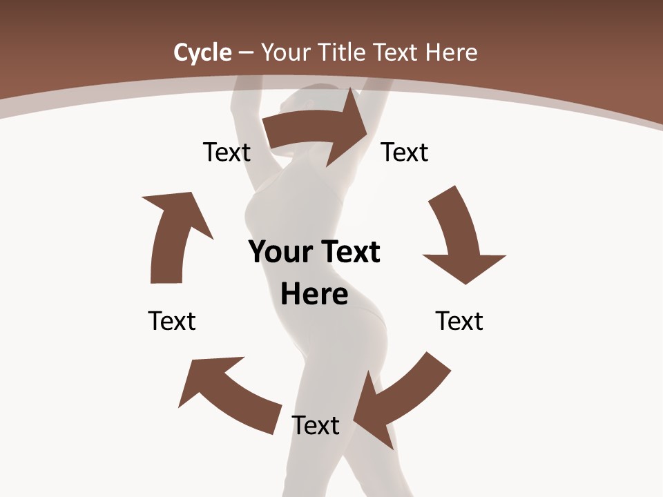 Woman Exercising Pose PowerPoint Template