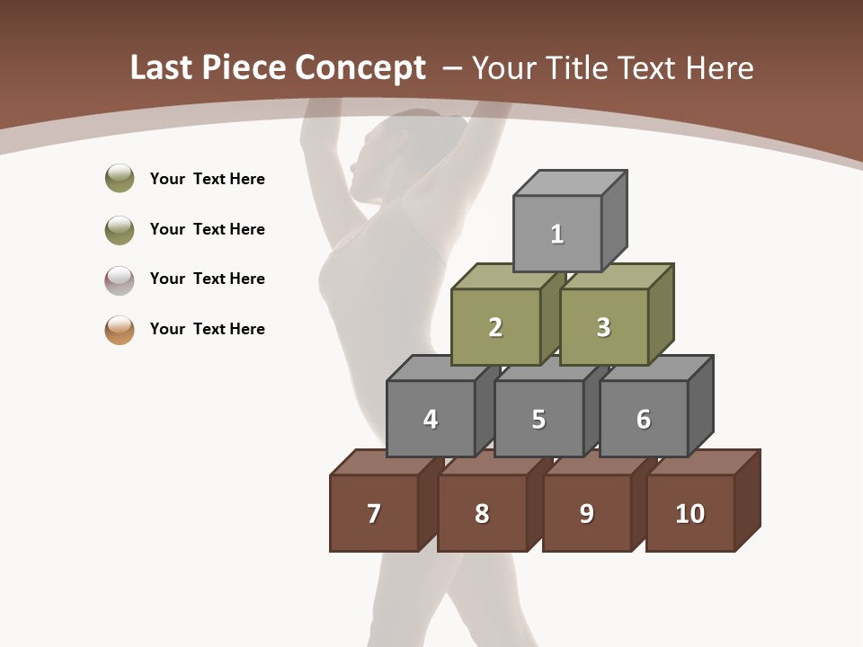 Woman Exercising Pose PowerPoint Template