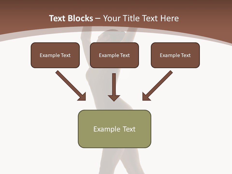 Woman Exercising Pose PowerPoint Template