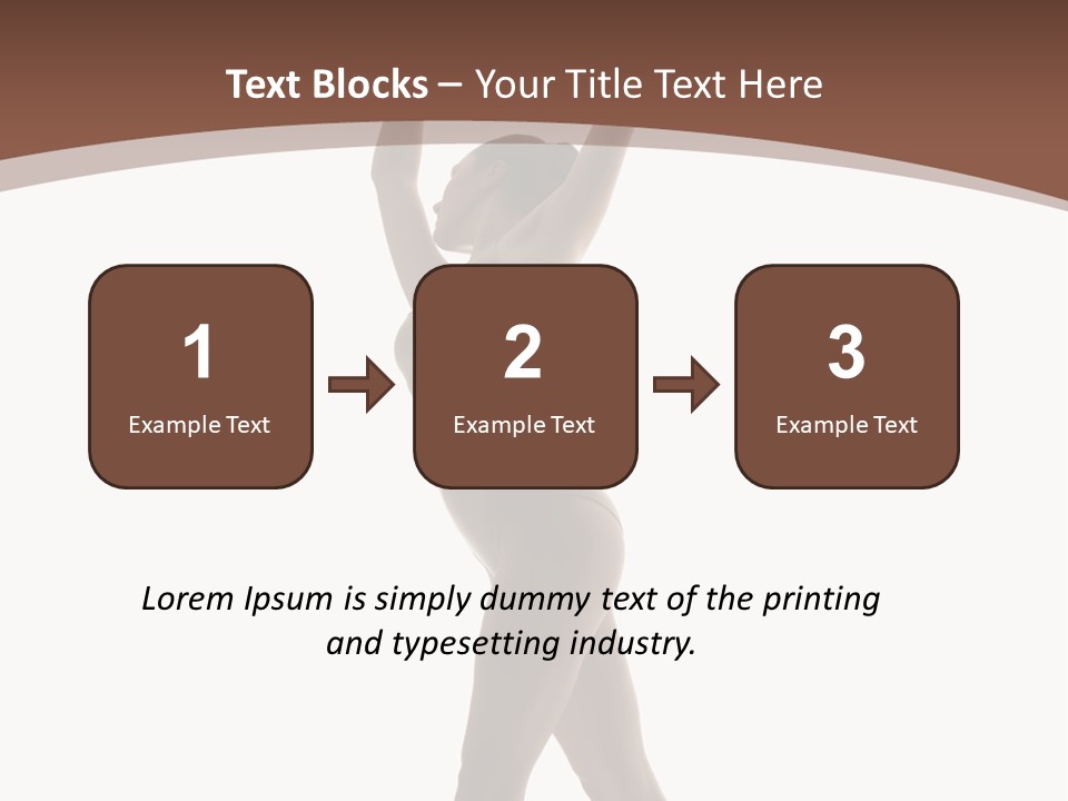 Woman Exercising Pose PowerPoint Template