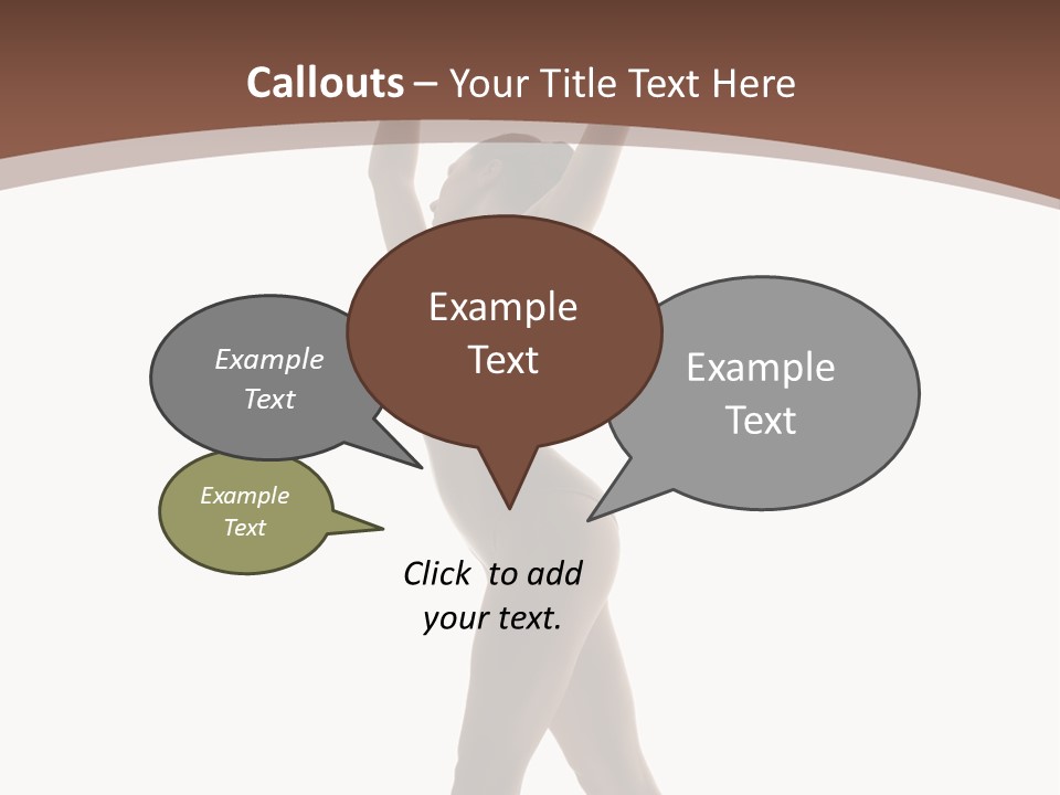 Woman Exercising Pose PowerPoint Template