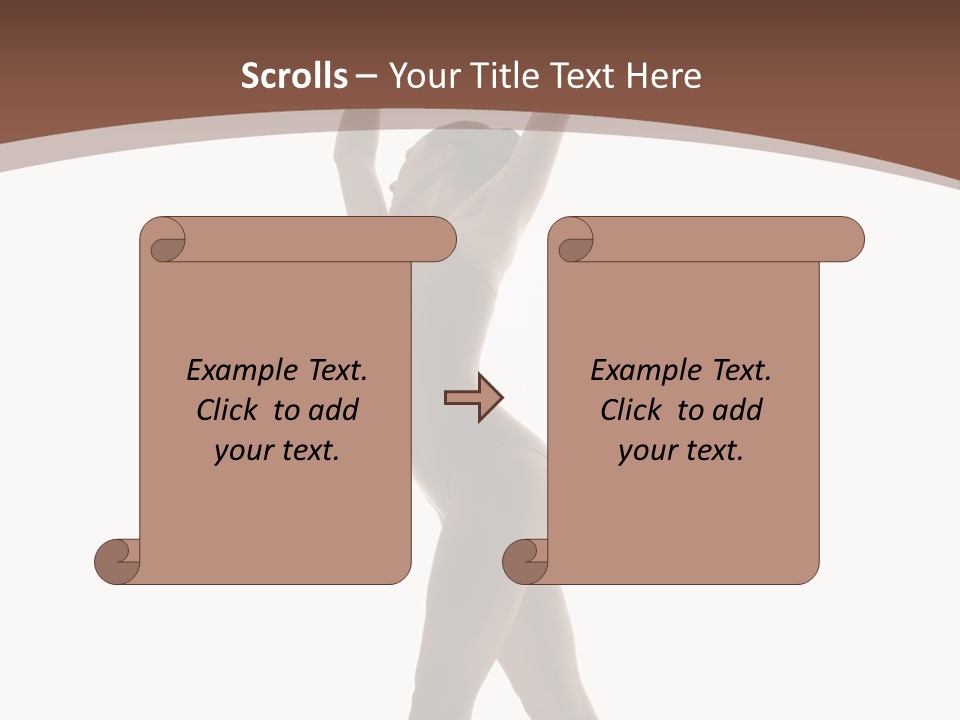 Woman Exercising Pose PowerPoint Template