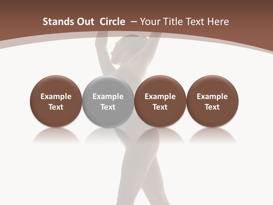 Woman Exercising Pose PowerPoint Template