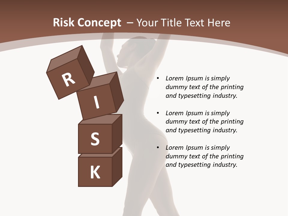 Woman Exercising Pose PowerPoint Template