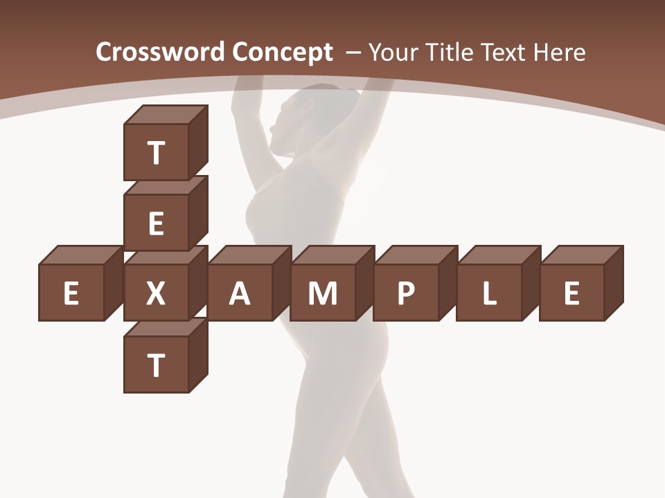 Woman Exercising Pose PowerPoint Template