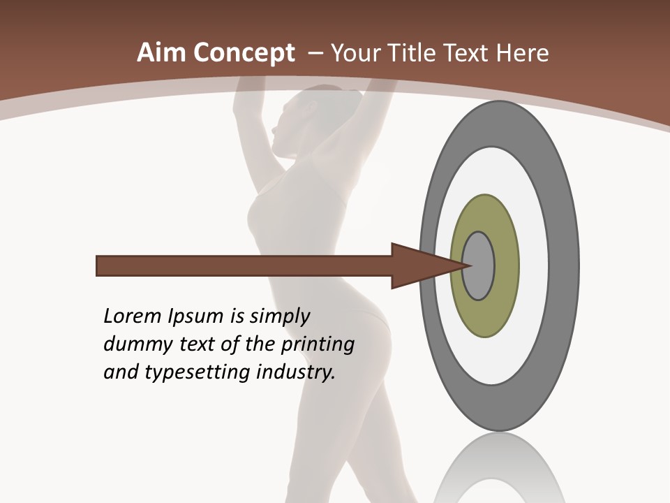 Woman Exercising Pose PowerPoint Template