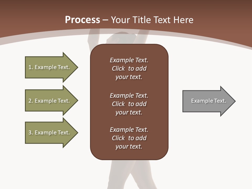 Woman Exercising Pose PowerPoint Template