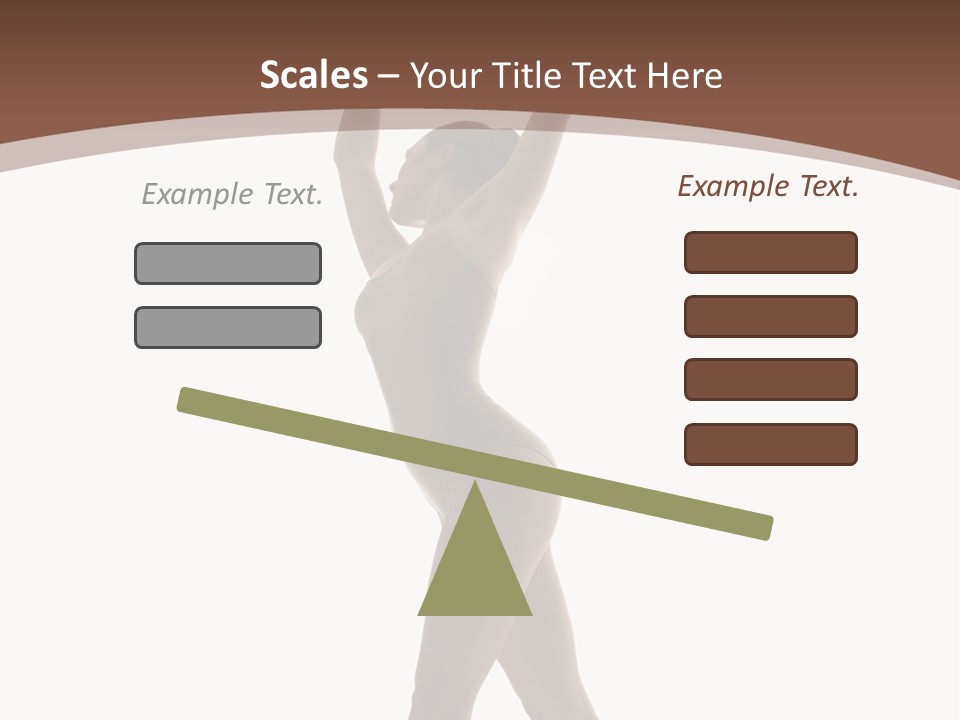 Woman Exercising Pose PowerPoint Template