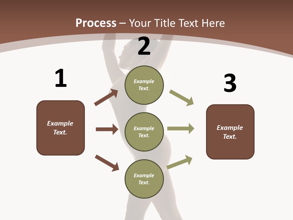 Woman Exercising Pose PowerPoint Template